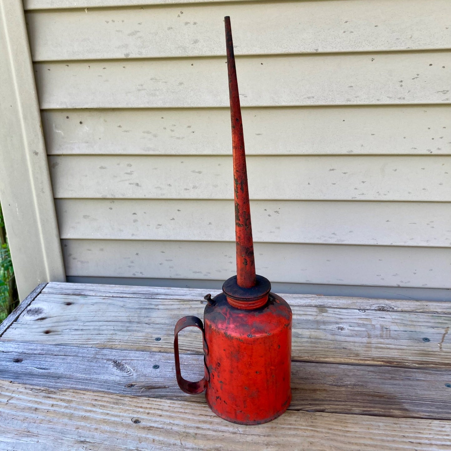 Vintage Eagle 17.5" Oil Can Red Quart Railroad?