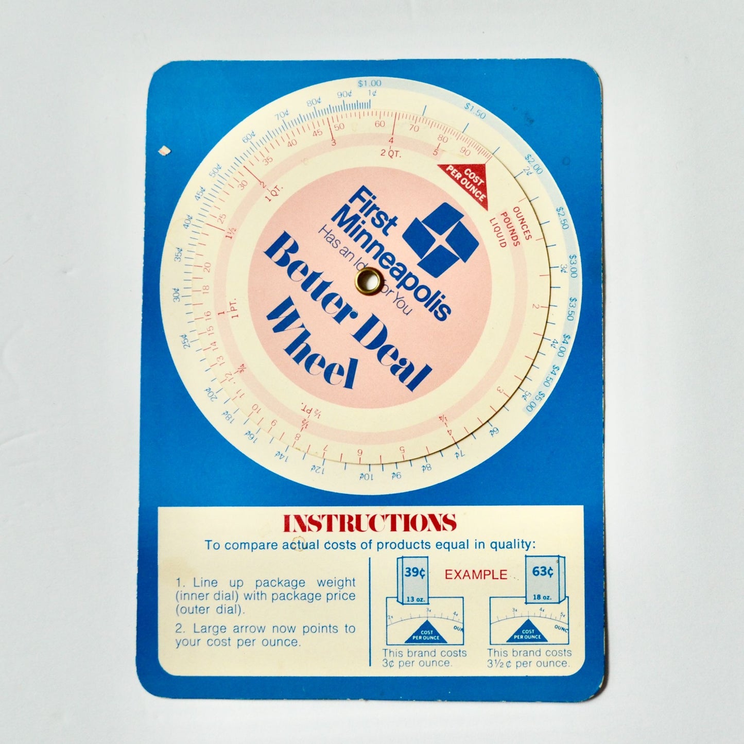 Vintage Better Deal Wheel First Minneapolis