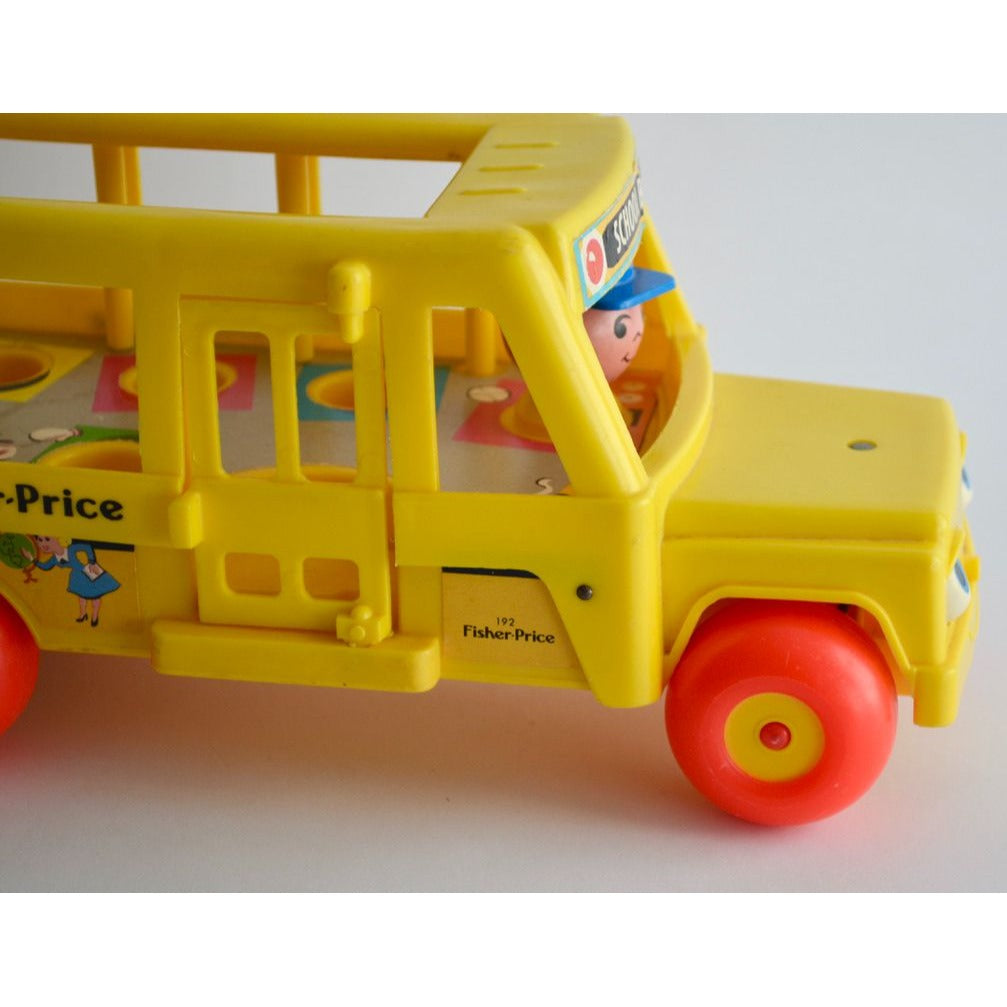 Fisher Price Little People School Bus Pull Toy NO STRING