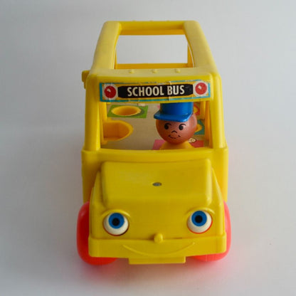 Fisher Price Little People School Bus Pull Toy NO STRING