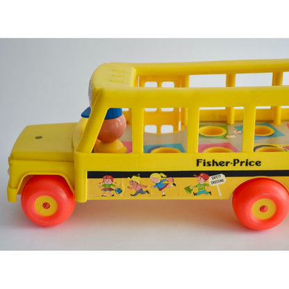 Fisher Price Little People School Bus Pull Toy NO STRING