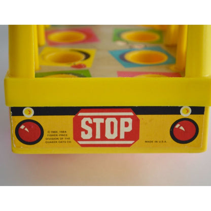 Fisher Price Little People School Bus Pull Toy NO STRING