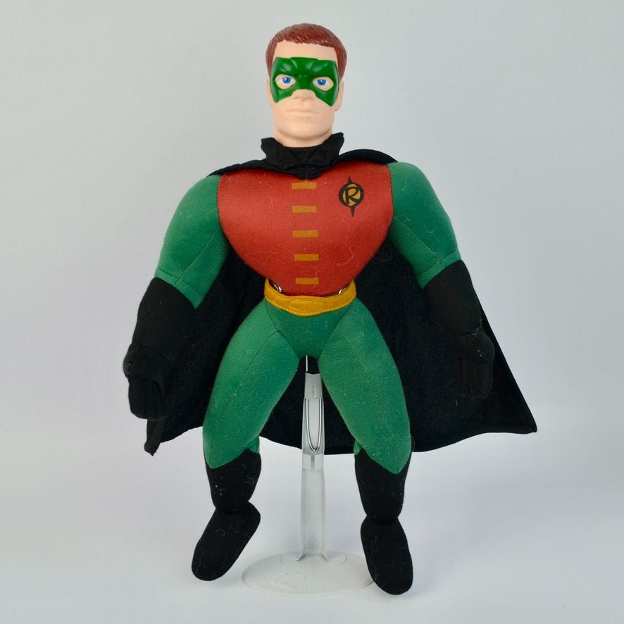 1995 Hasbro Batman Robin Plush Doll with Cape 17"