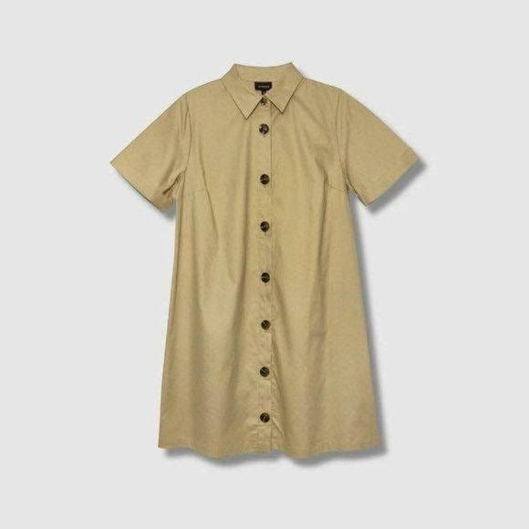 NEW Who What Wear Trapeze Dress Khaki