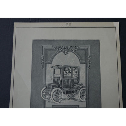 Antique 1911 Life Magazine Advertisement Babcock Electric Carriage Car Company