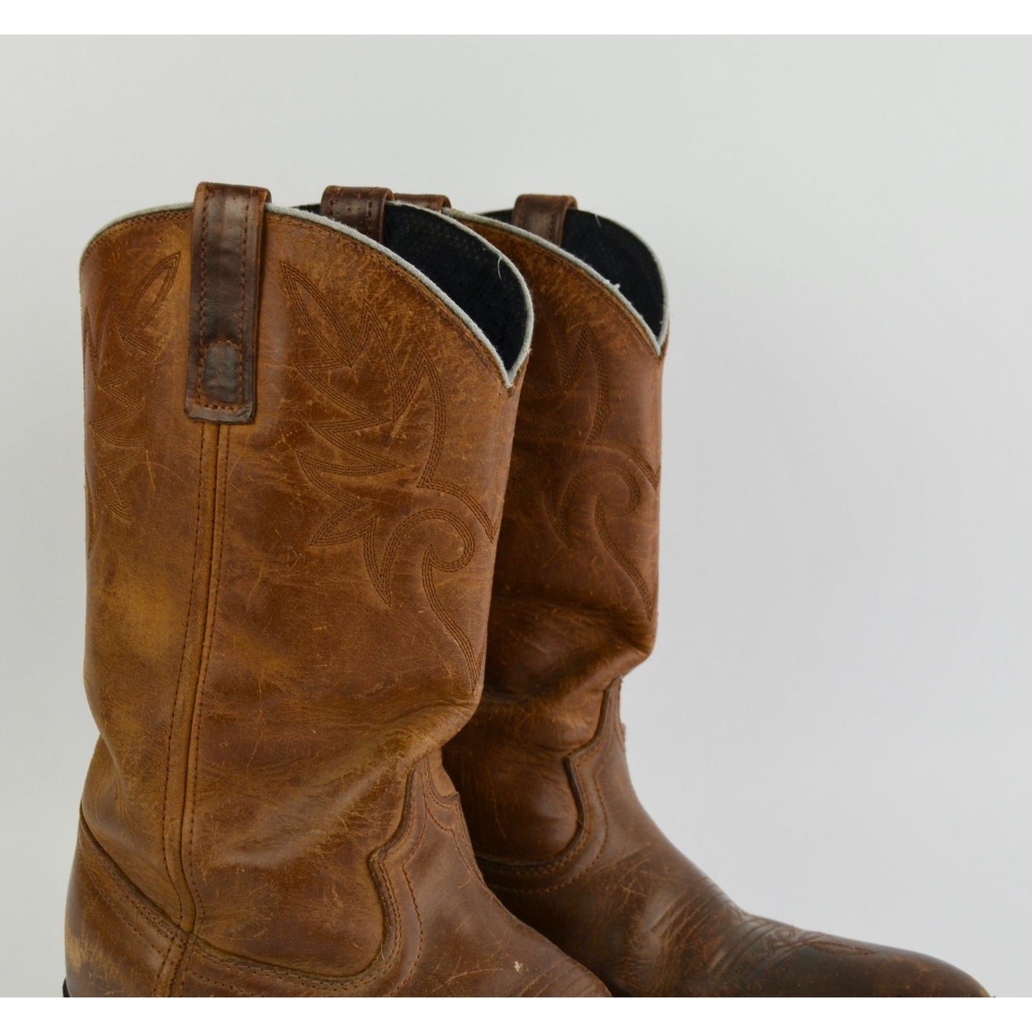 Vintage Dingo Men's Brown Leather Cowboy Boots