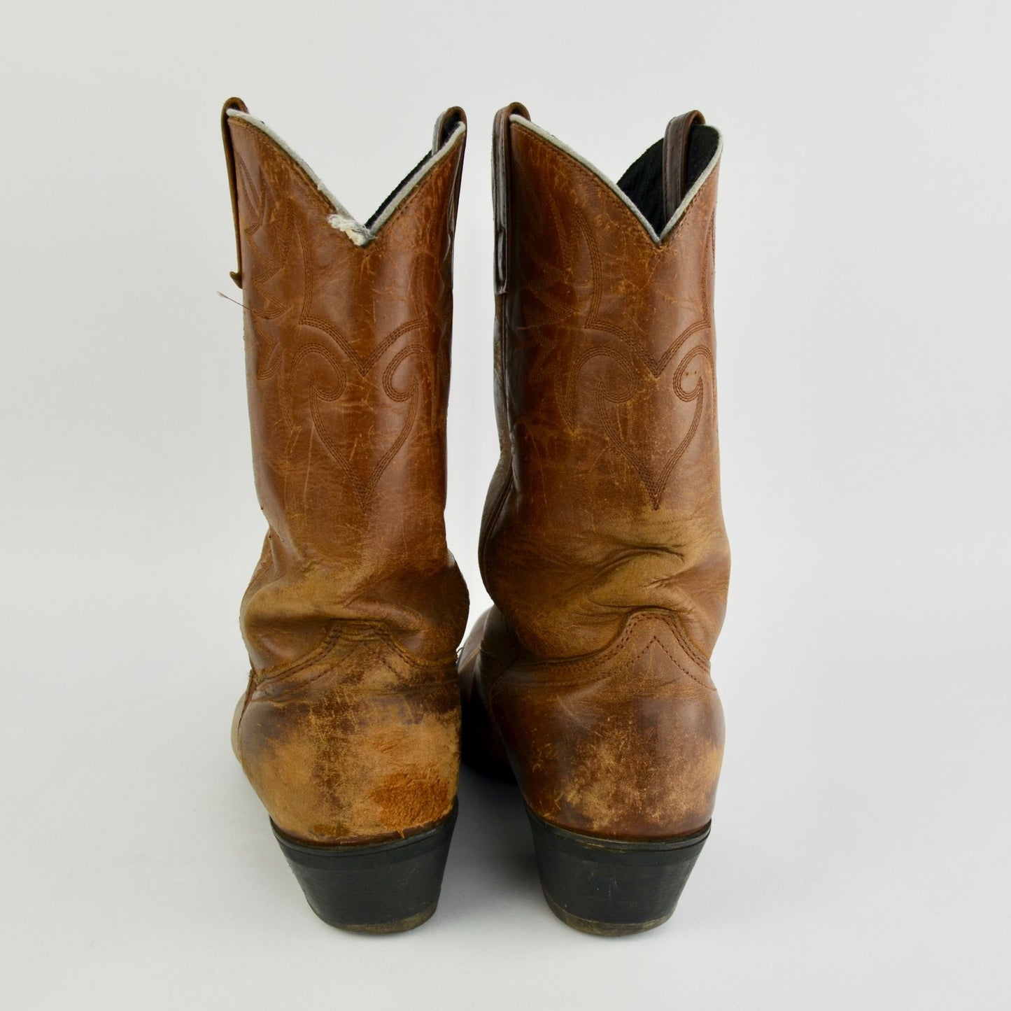 Vintage Dingo Men's Brown Leather Cowboy Boots