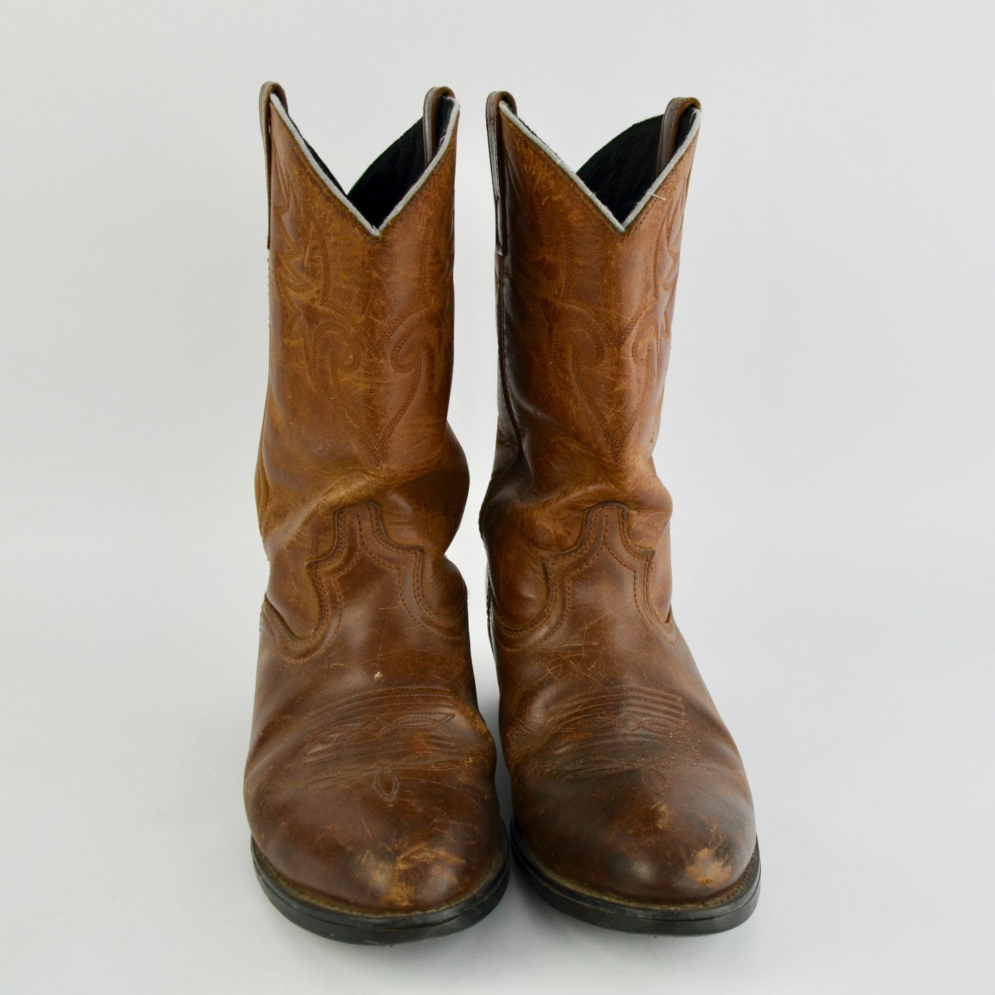 Vintage Dingo Men's Brown Leather Cowboy Boots