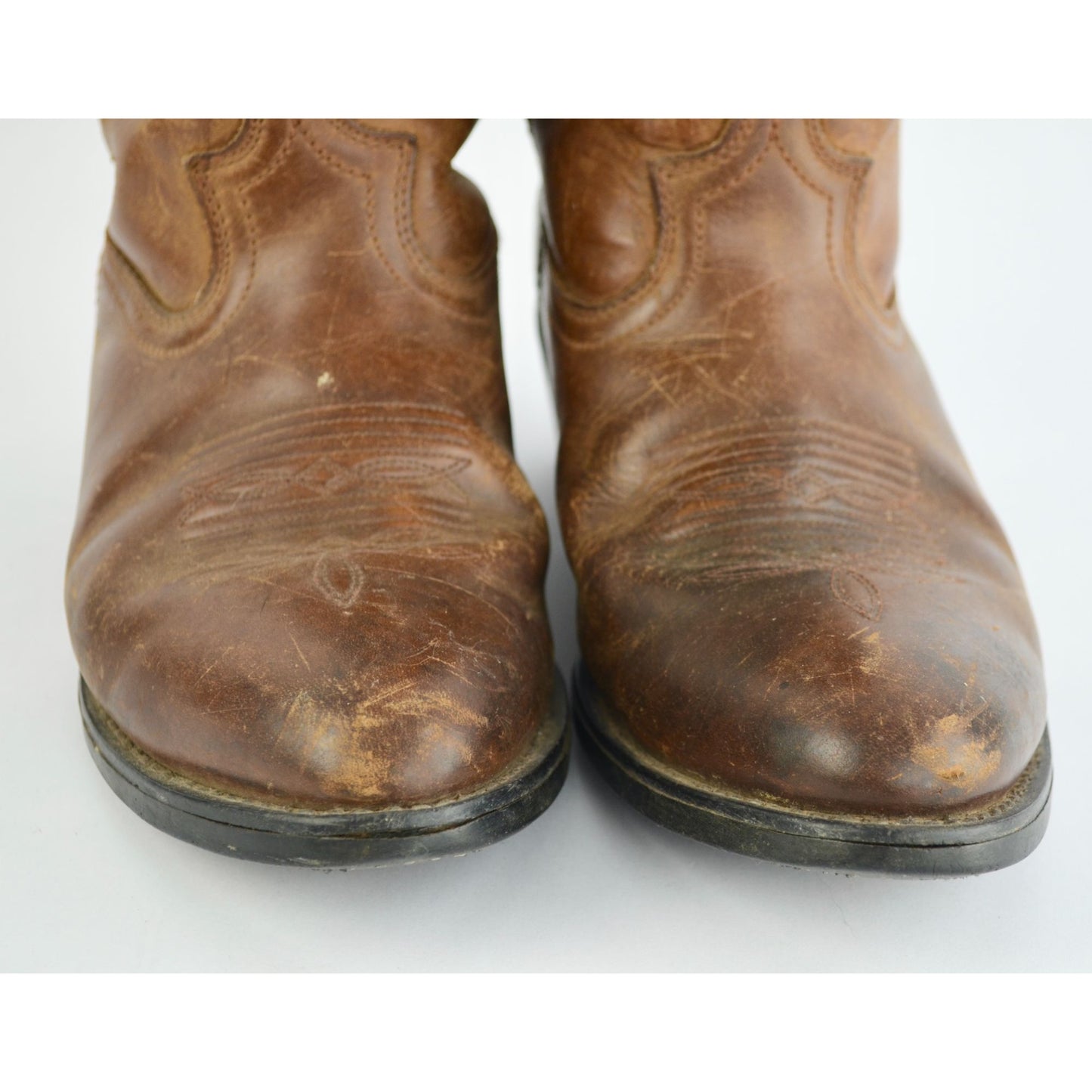 Vintage Dingo Men's Brown Leather Cowboy Boots
