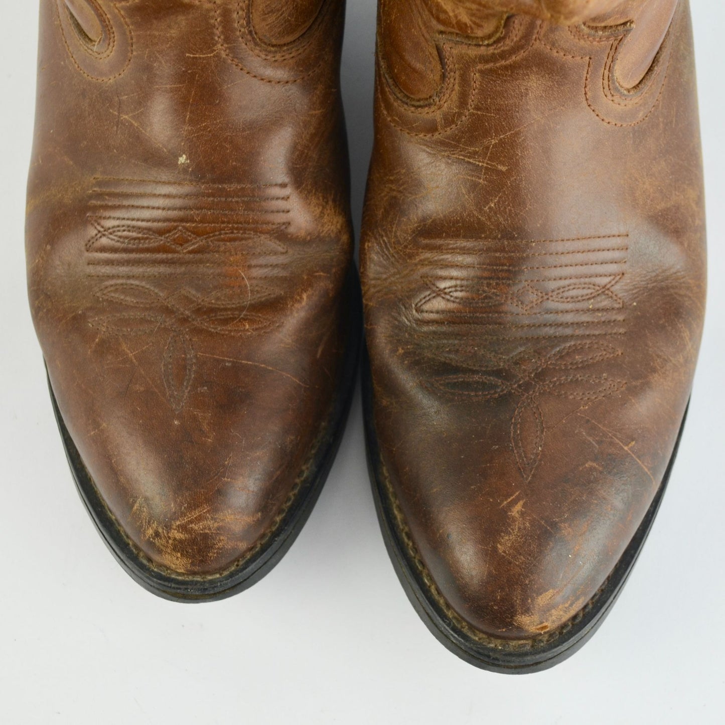 Vintage Dingo Men's Brown Leather Cowboy Boots
