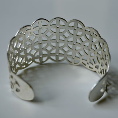 Lia Sophia Silver Cuff Bracelet Crochet