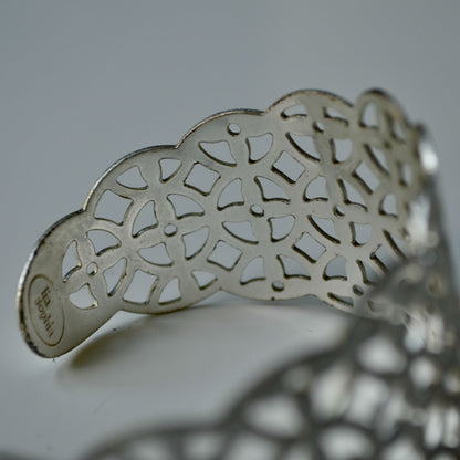 Lia Sophia Silver Cuff Bracelet Crochet