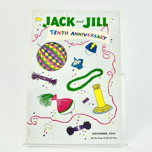 Jack and Jill Magazine 10th Anniversary November 1948 Vintage