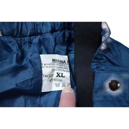 Italian Navy Bibs Military Surplus Size XL Italy Waterproof Rain Pants