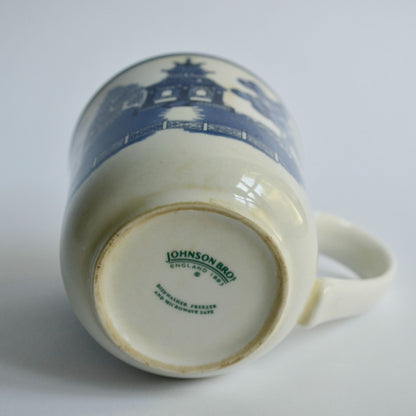 Johnson Bros. Blue Willow Coffee Mug Ceramic