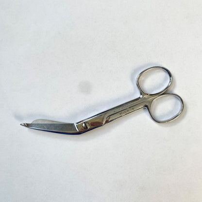 Wiss USA Vintage Bandage Scissors Chrome Plate Angled 5"