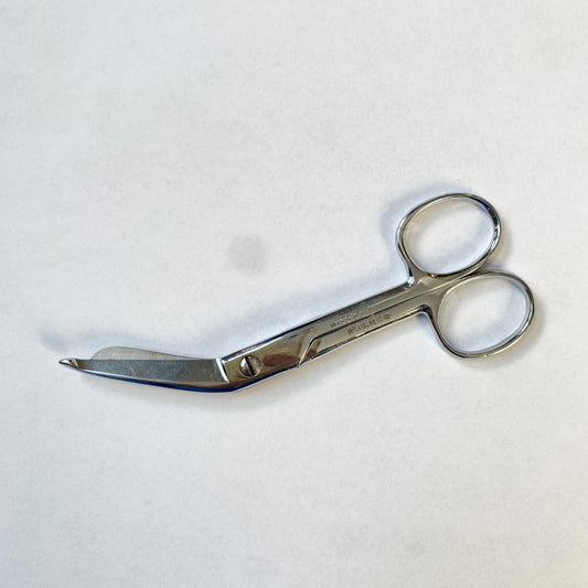 Wiss USA Vintage Bandage Scissors Chrome Plate Angled 5"
