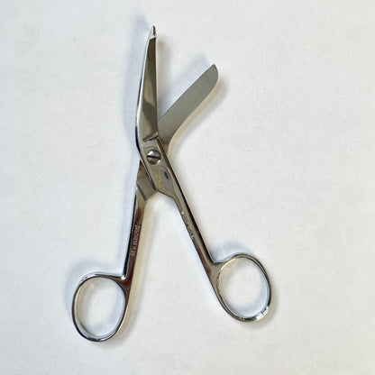 Wiss USA Vintage Bandage Scissors Chrome Plate Angled 5"