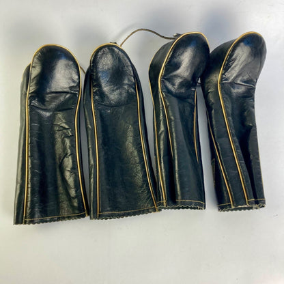 Vintage MacGregor Golf Club Head Covers Leather Kangaroo I II III IV