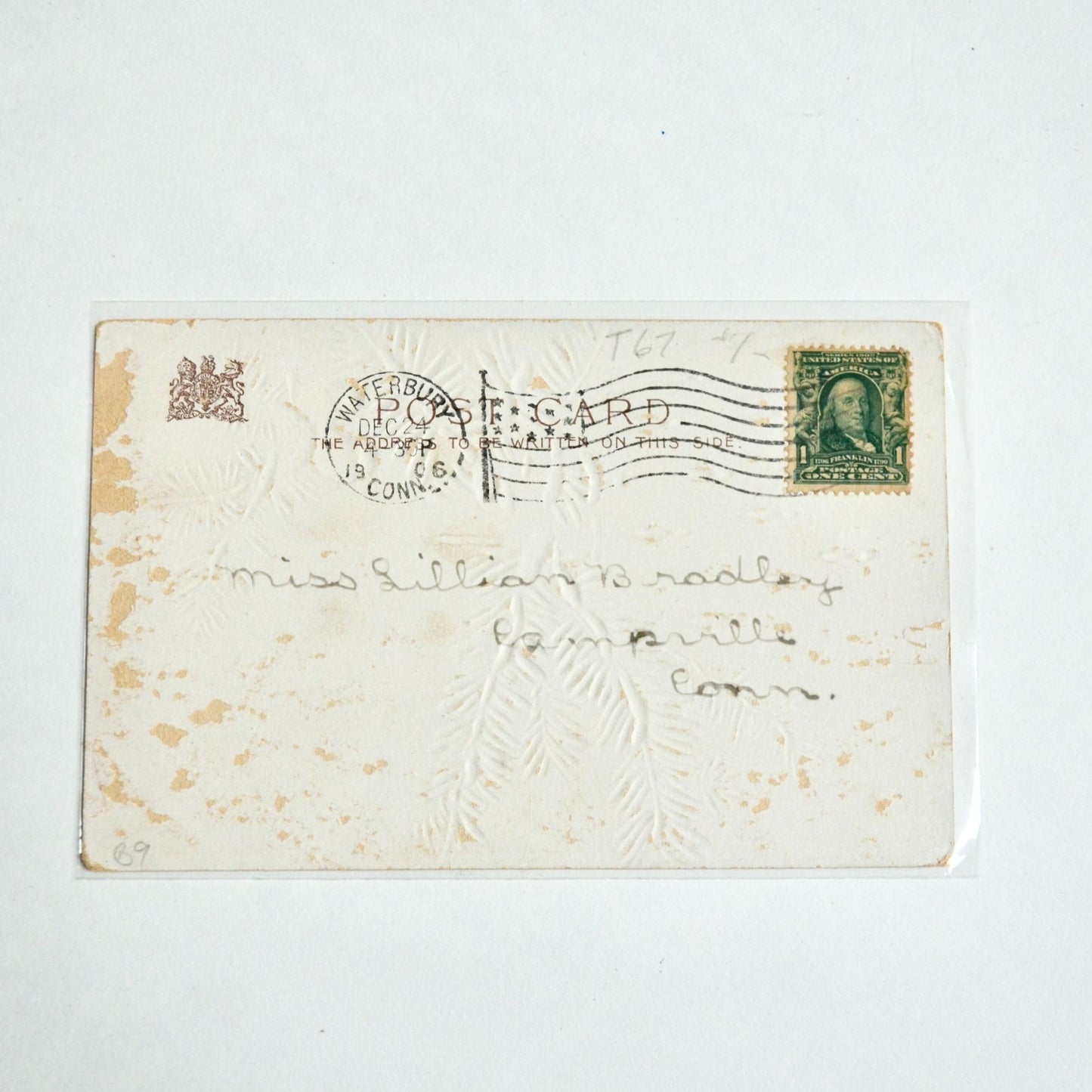 1906 Antique A Merry Christmas to You Postcard