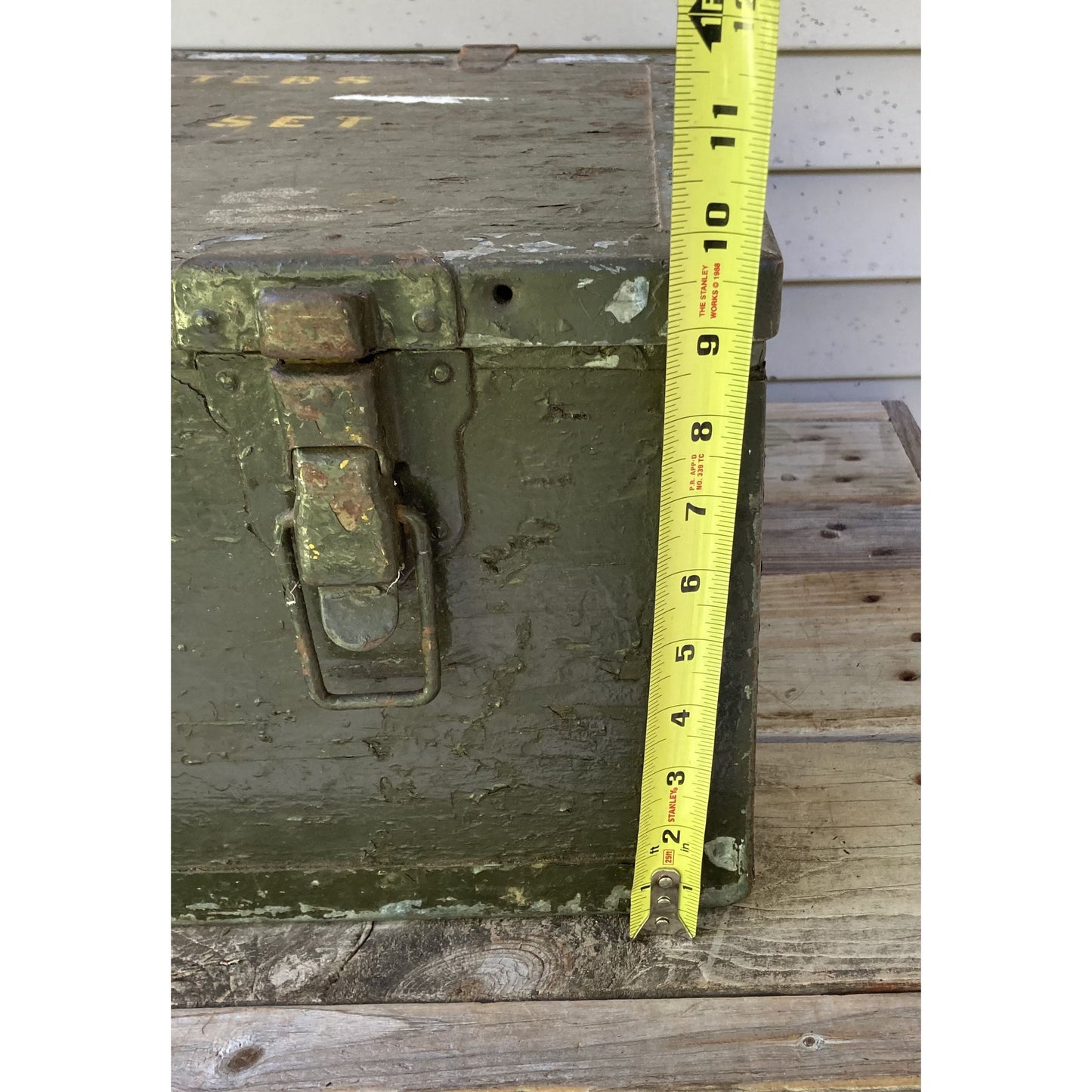 Vintage Pipefitters General Set No. 5 Trunk Box OD Green US Army Military