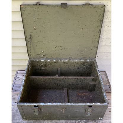 Vintage Pipefitters General Set No. 5 Trunk Box OD Green US Army Military