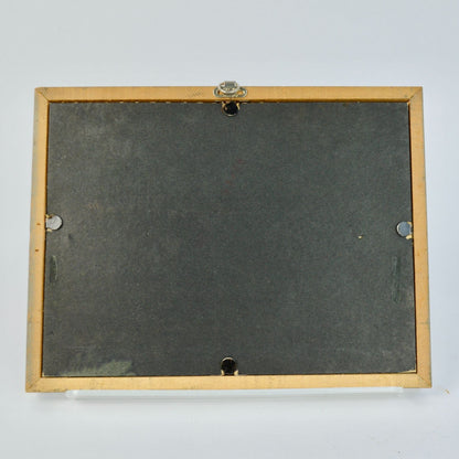 Vintage Yellow Roses Print in Vintage Wooden Frame