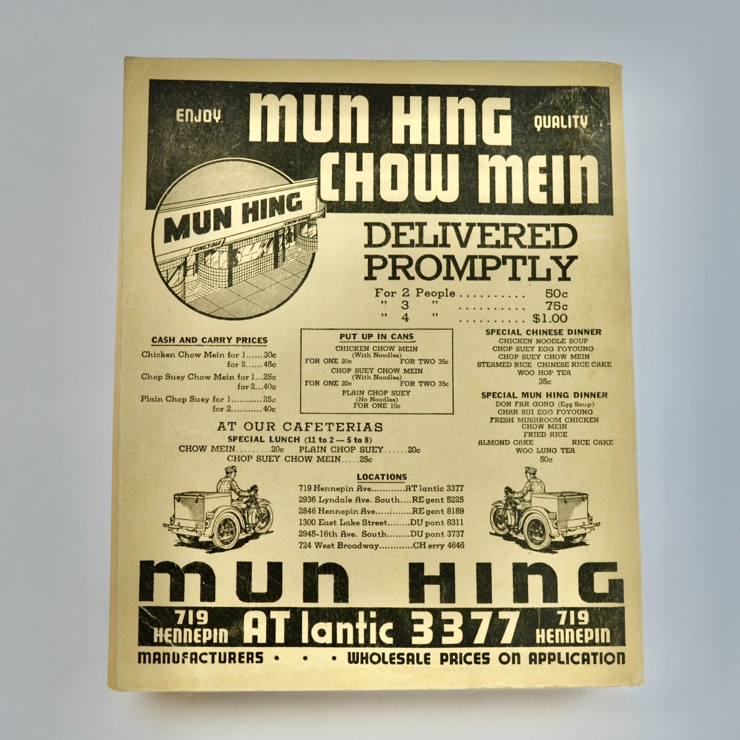 Vintage Spring 1939 Minneapolis MN Telephone Directory Book