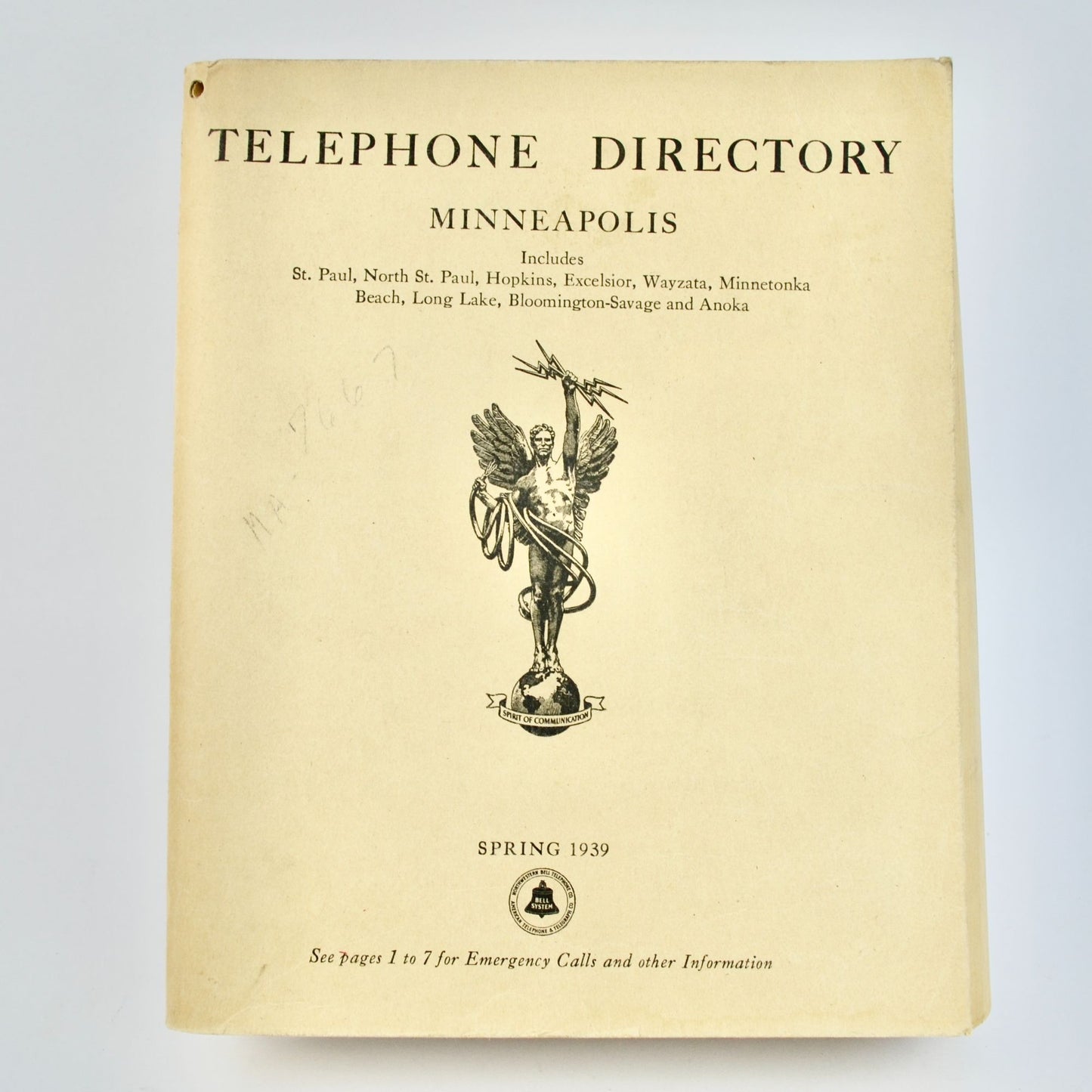 Vintage Spring 1939 Minneapolis MN Telephone Directory Book