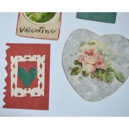 1930s Vintage HANDMADE OOAK Valentine Cards Unique Lot #6