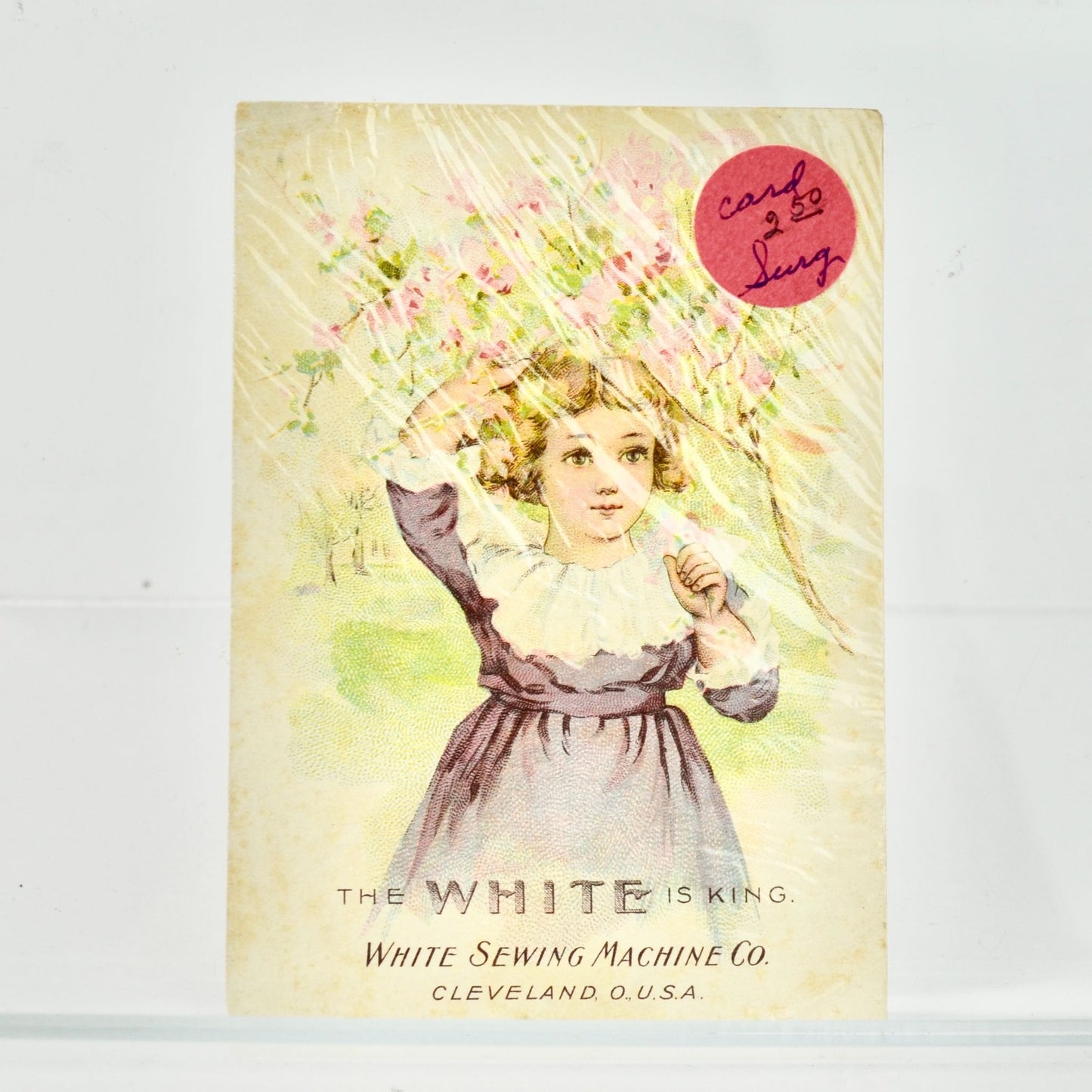 White Sewing Machine Co. Antique Victorian Trading Card Trade