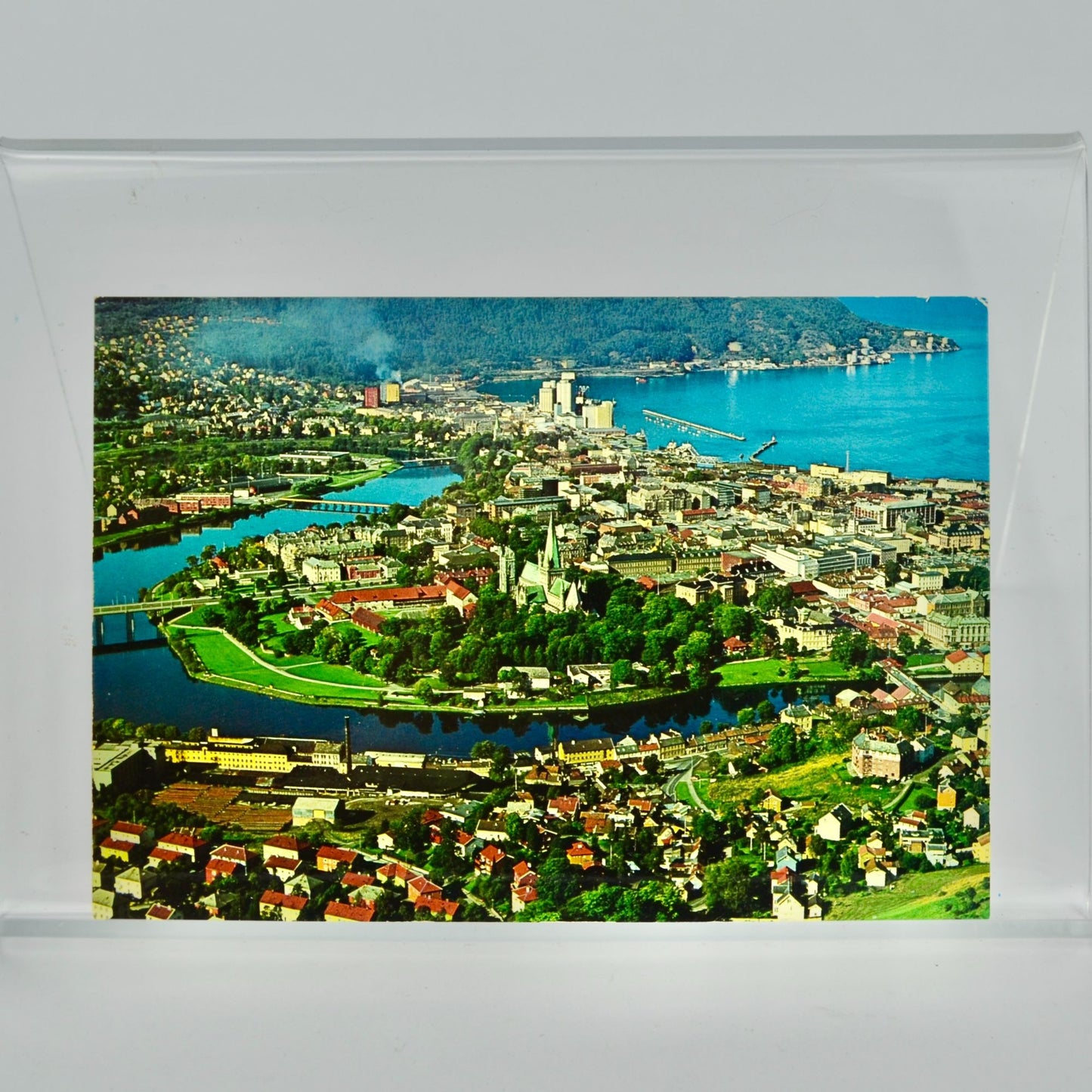 Vintage Trondheim Norway Cathedral Postcard