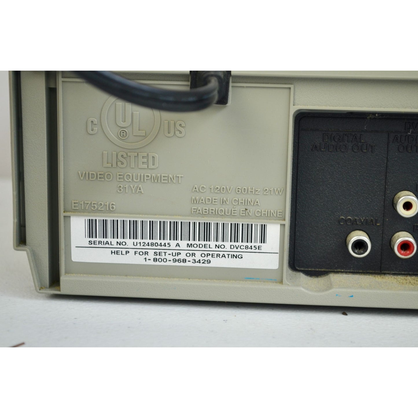 Sylvania DVC845E Combo DVD VHS Player For Parts Untested
