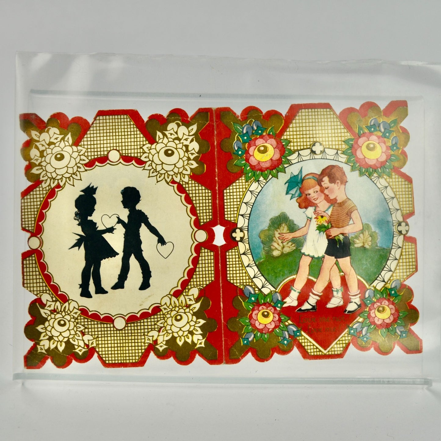 Vintage Valentine's Day Card Love Me Not