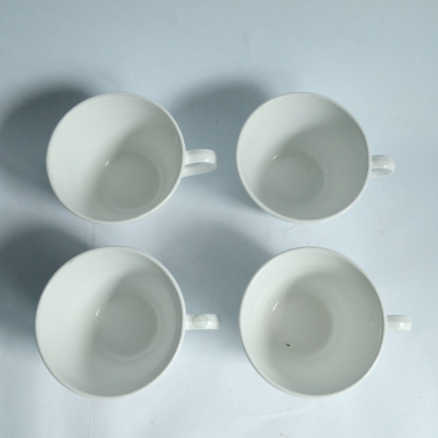 Corelle Snowflake Blue Garland Set of 4 Coffee Mugs Cups