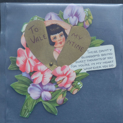 Vintage Valentine Mechanical To My Dainty Blossoms