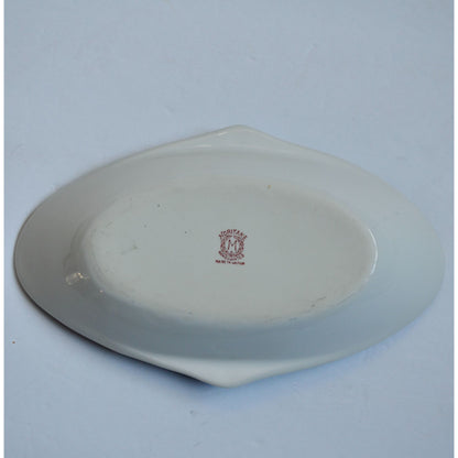 Noritake Lusterware Handpainted Japan Trinket Bowl Dish Blue Floral
