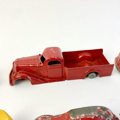Vintage Toy Car Lot (12) Tootsietoy Midgetoy Matchbox Aveling Hot Wheels Diecast