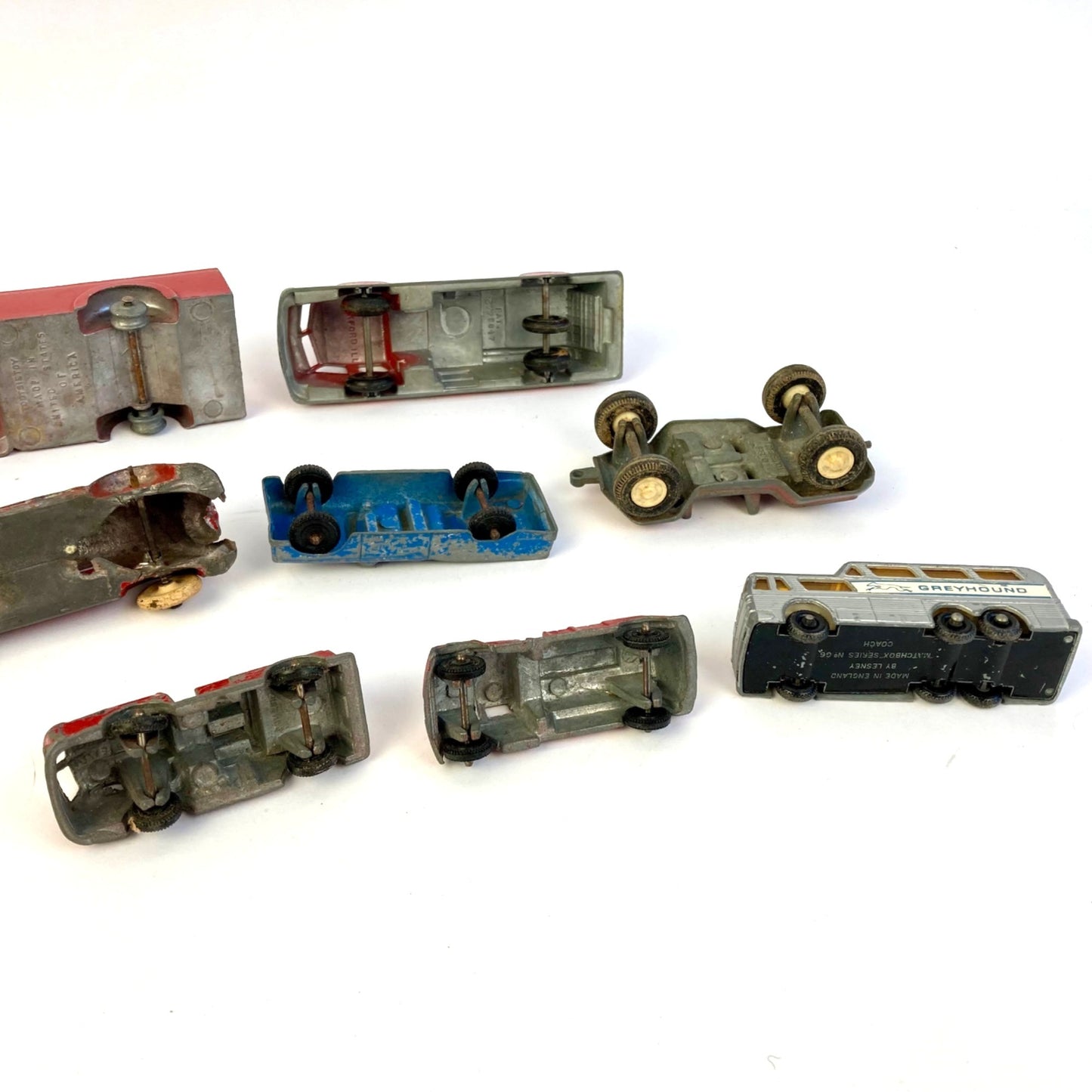 Vintage Toy Car Lot (12) Tootsietoy Midgetoy Matchbox Aveling Hot Wheels Diecast