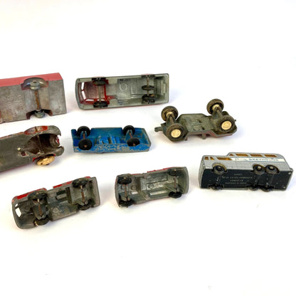 Vintage Toy Car Lot (12) Tootsietoy Midgetoy Matchbox Aveling Hot Wheels Diecast