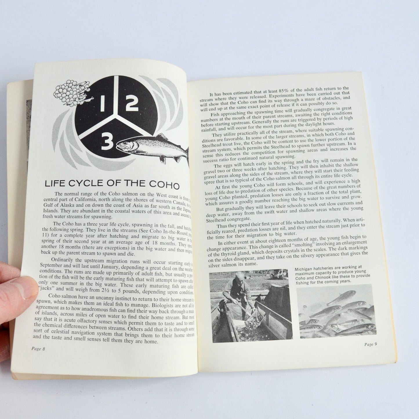 Vintage 1968 Coho Miracle Fish of the Midwest Book by William Stephenson