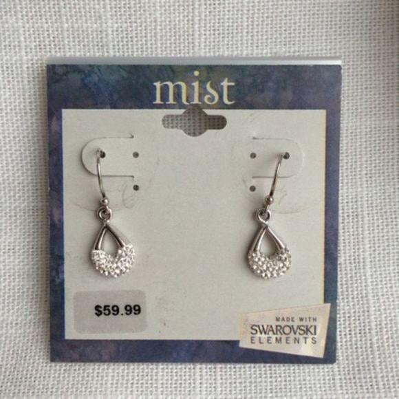 Mist Sterling Silver Swarovski Crystal Earrings