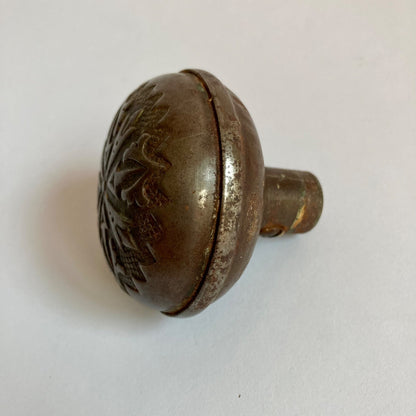 Antique Bronze Brass Victorian Door Knob Eastlake? Original Vintage Door Knob