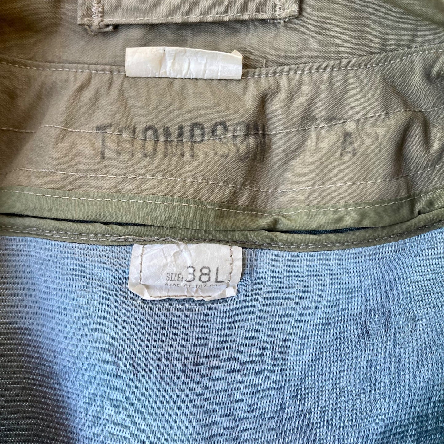 USMC Trench Coat All Weather Dress Jacket Size 38L US Military Marines