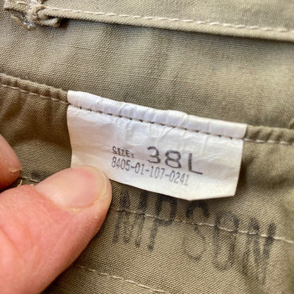 USMC Trench Coat All Weather Dress Jacket Size 38L US Military Marines