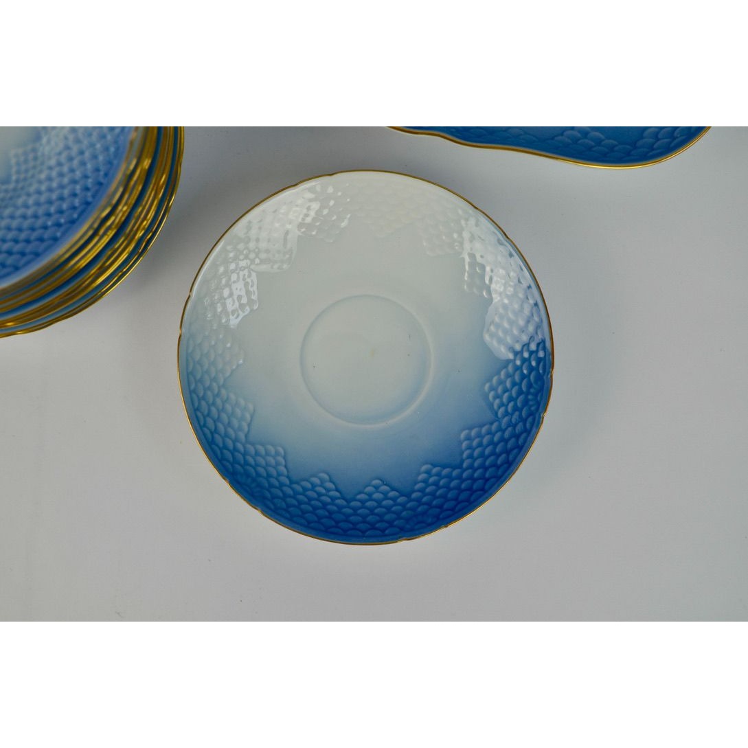 Bing & Grondahl Denmark Seagull Plates Dishes Set Triangular Saucer Bread Plates