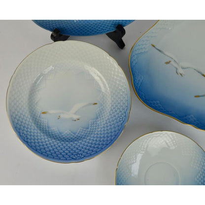 Bing & Grondahl Denmark Seagull Plates Dishes Set Triangular Saucer Bread Plates