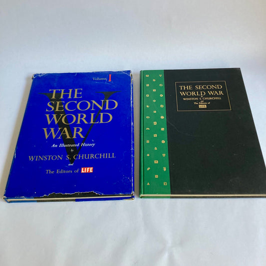 The Second World War Illustrated History Winston Churchill 2 Book Set Life WWII