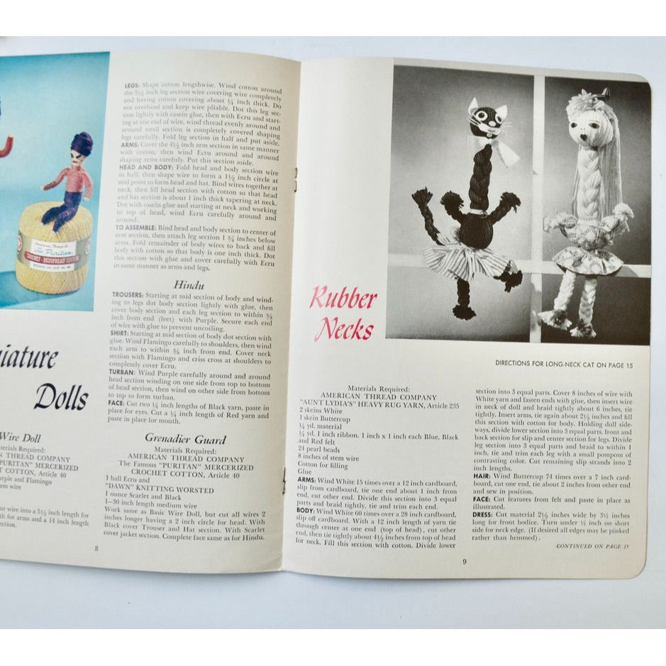 Doodle Dolls Star Doll Book No. 144 Vintage Pattern