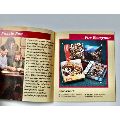 Hallmark Springbok Puzzles Pamphlet Vintage 1990